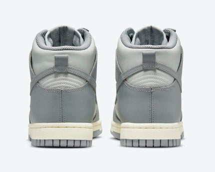 Men's Nike Dunk High Grey White Shoes