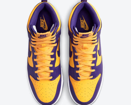 Men's Nike Dunk High Lakers Shoes