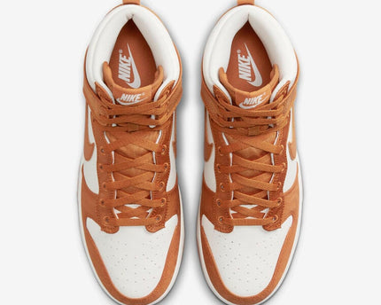 Men's Nike Dunk High Satin Curry Shoes