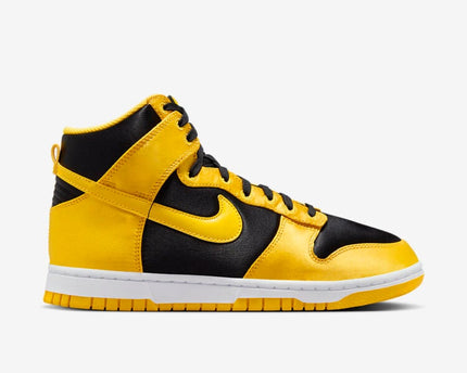 Men's Nike Dunk High Satin Goldenrod Shoes