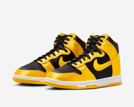 Men's Nike Dunk High Satin Goldenrod Shoes