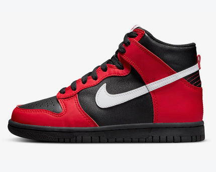 Men's Nike Dunk High University Red & Black Shoes