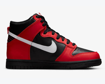 Men's Nike Dunk High University Red & Black Shoes