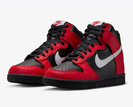 Men's Nike Dunk High University Red & Black Shoes