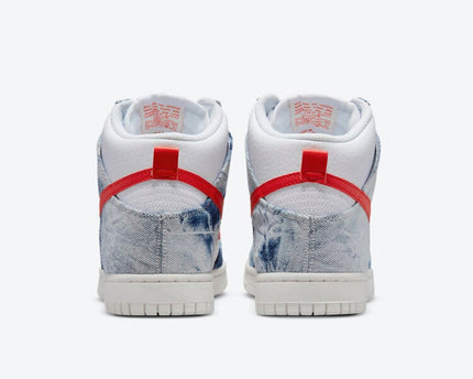Men's Nike Dunk High Washed Denim Shoes