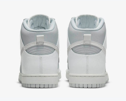 Men's Nike Dunk High White And Grey Shoes