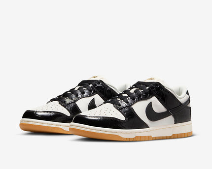 Men's Nike Dunk Low Black Croc Shoes
