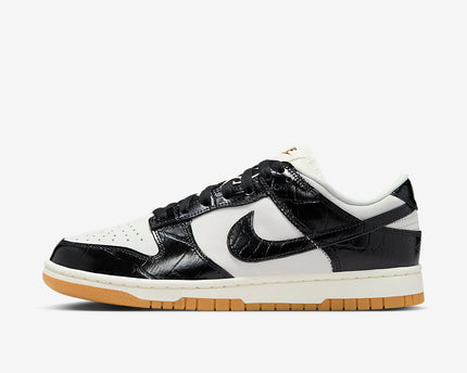 Men's Nike Dunk Low Black Croc Shoes