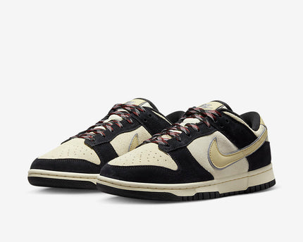 Men's Nike Dunk Low Black Suede Shoes