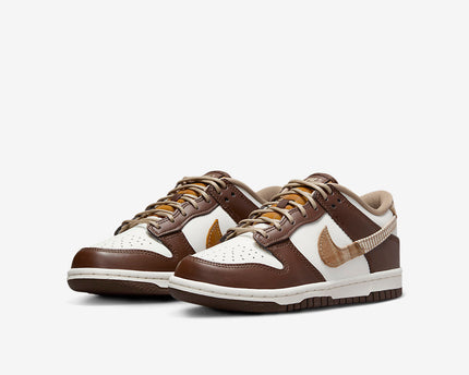Men's Nike Dunk Low Brown Plaid Shoes