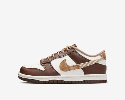 Men's Nike Dunk Low Brown Plaid Shoes