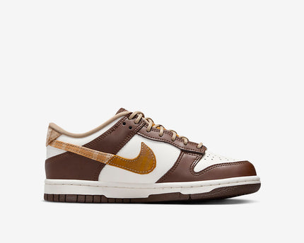 Men's Nike Dunk Low Brown Plaid Shoes
