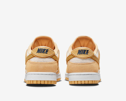 Men's Nike Dunk Low Gold Suede Shoes