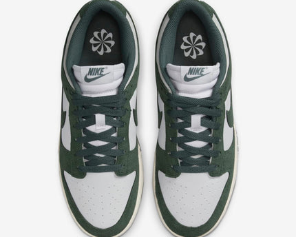 Men's Nike Dunk Low Green Suede Shoes