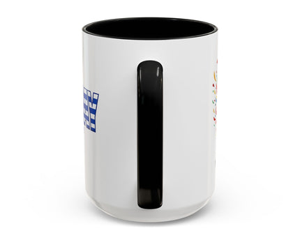 Uruguay Vamos Uruguay Mug, Accent Coffee Mug, Soccer World Cup, Gift for Dad