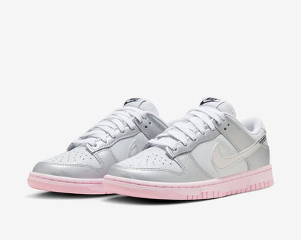 Men's Nike Dunk Low 'Metallic Silver Pink' Shoes