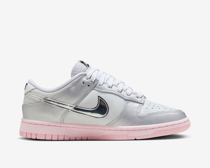 Men's Nike Dunk Low 'Metallic Silver Pink' Shoes
