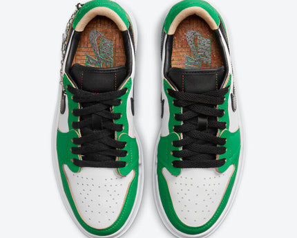 Men's Air Jordan 1 Elevate Low 'Lucky Green' Shoes
