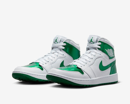 Men's Air Jordan 1 High Golf 'Metallic Green' Shoes