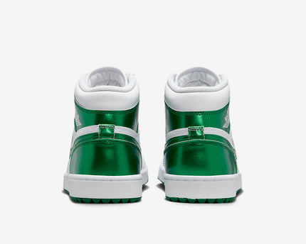 Men's Air Jordan 1 High Golf 'Metallic Green' Shoes