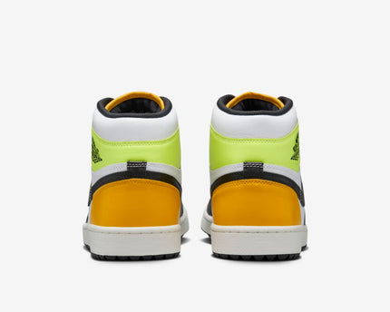 Men's Air Jordan 1 High Golf 'Volt Gold' Shoes
