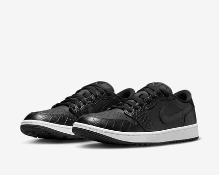 Men's Air Jordan 1 Low 'Black Croc' Shoes