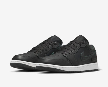 Men's Air Jordan 1 Low 'Black Elephant' Shoes