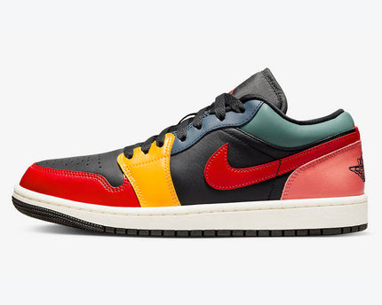 Men's Air Jordan 1 Low 'Black Multi' Shoes