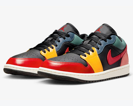 Men's Air Jordan 1 Low 'Black Multi' Shoes