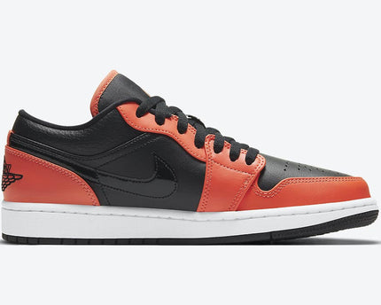 Men's Air Jordan 1 Low 'Black Orange' Shoes