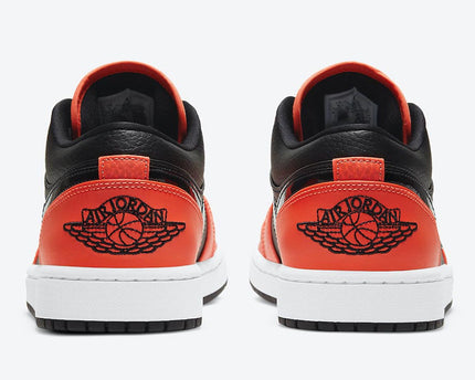 Men's Air Jordan 1 Low 'Black Orange' Shoes