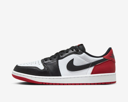 Men's Air Jordan 1 Low 'Black Toe' Shoes