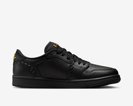 Men's Air Jordan 1 Low 'Black Metallic Gold' Shoes