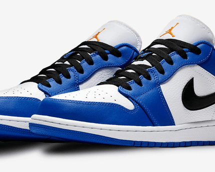 Men's Air Jordan 1 Low 'Blue Orange' Shoes