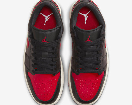 Men's Air Jordan 1 Low 'Bred Sail' Shoes