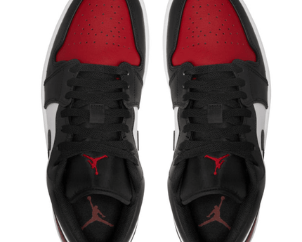 Men's Air Jordan 1 Low 'Bred Toe' Shoes