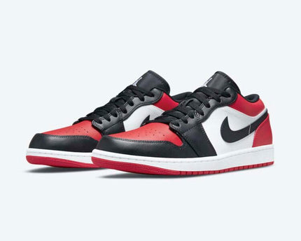 Men's Air Jordan 1 Low 'Bred Toe' Shoes