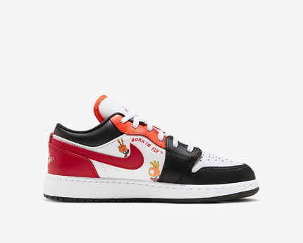 Men's Air Jordan 1 Low 'Flaming Swoosh' Shoes