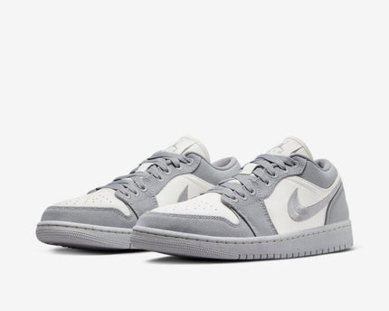 Men's Air Jordan 1 Low 'Light Steel Grey' Shoes