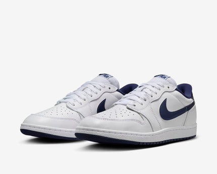 Men's Air Jordan 1 Low 'Metallic Navy' Shoes