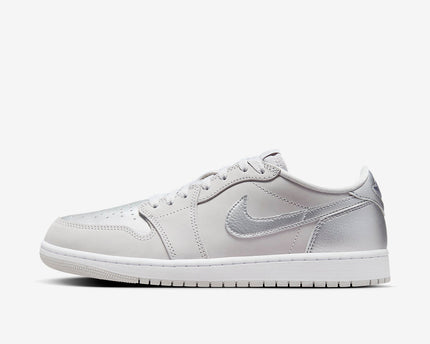 Men's Air Jordan 1 Low 'Metallic Silver' Shoes