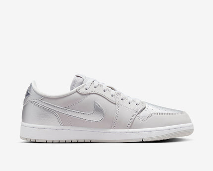 Men's Air Jordan 1 Low 'Metallic Silver' Shoes