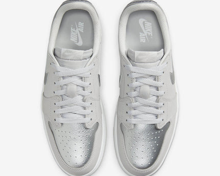 Men's Air Jordan 1 Low 'Metallic Silver' Shoes