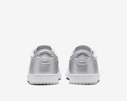 Men's Air Jordan 1 Low 'Metallic Silver' Shoes