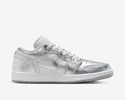 Men's Air Jordan 1 Low 'Metallic Silver' Shoes