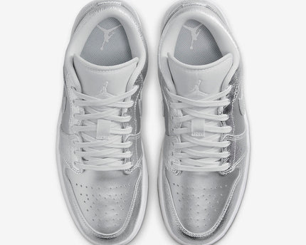 Men's Air Jordan 1 Low 'Metallic Silver' Shoes