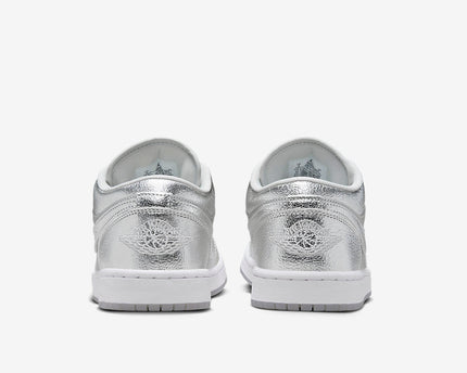 Men's Air Jordan 1 Low 'Metallic Silver' Shoes