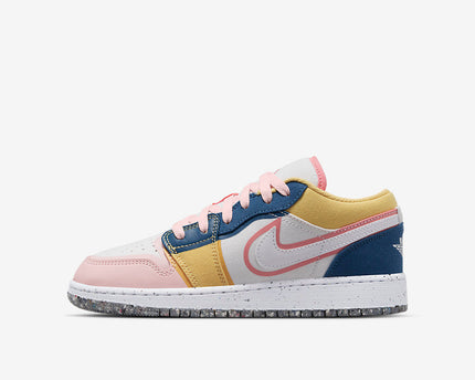Men's Air Jordan 1 Low ' Navy Pink' Shoes
