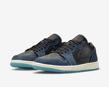 Men's Air Jordan 1 Low ' Obsidian Blue' Shoes