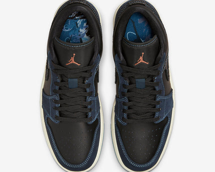 Men's Air Jordan 1 Low ' Obsidian Blue' Shoes